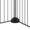 vidaXL ペットケージ パネル28枚 扉付き ブラック 35x35cm スチール