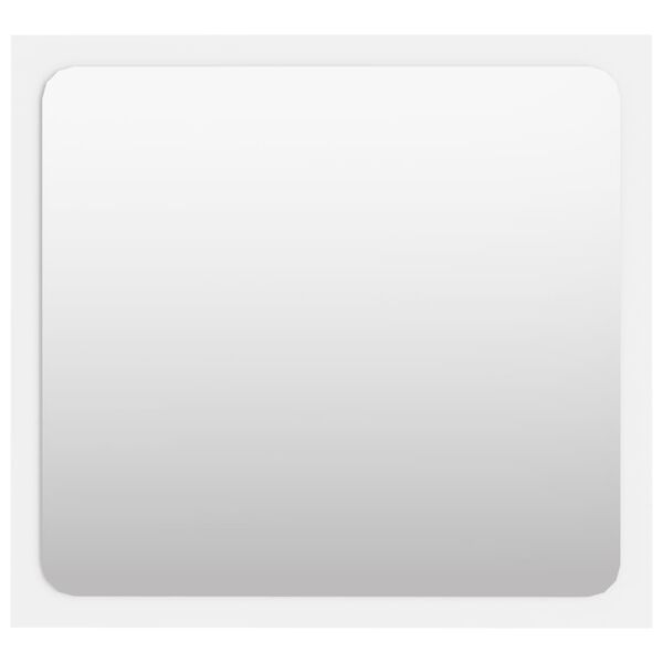 vidaXL バスルーム ミラー ホワイト 40x1.5x37cm パーティクルボード