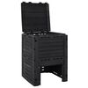 vidaXL ガーデンコンポスター ブラック 280 L ポリプロピレン