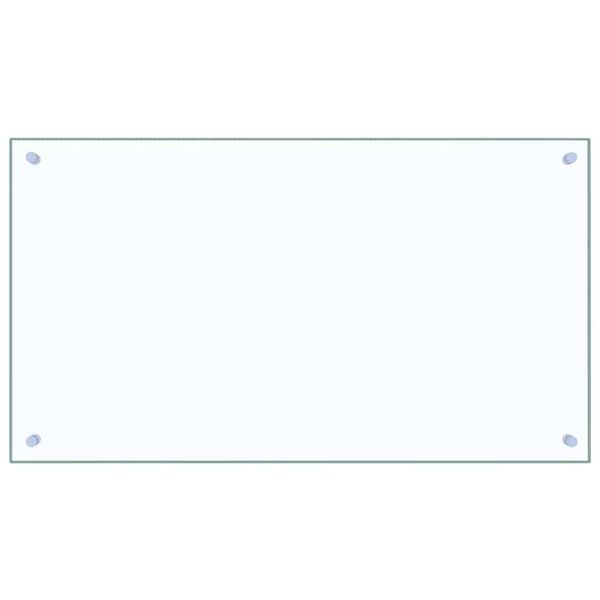 vidaXL キッチンスプラッシュバック 2 pcs トランスペアレント 90 x 50 cm 強化ガラス