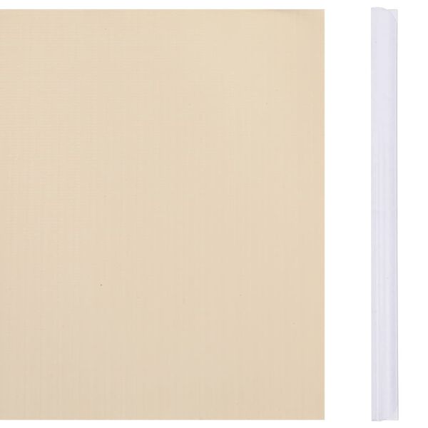 vidaXL ガーデンプライバシースクリーン PVC製 35 x 0.19 m クリーム