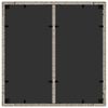 vidaXL ガーデンテーブル ガラス天板付き 90x90x75 cm ポリラタン製 グレー