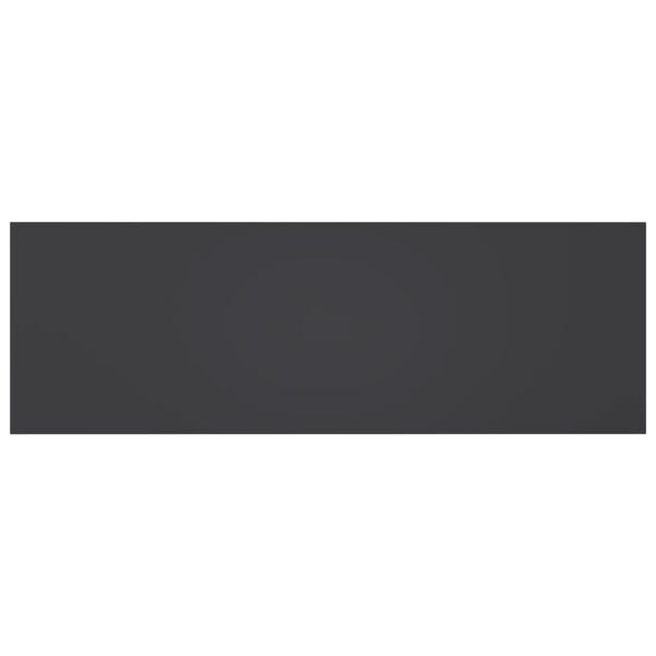 vidaXL 本棚ボード 4点 グレー 60x20x1.5cm パーティクルボード