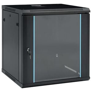 vidaXL 12U壁かけネットワークキャビネット 19インチ IP20 600x600x640 mm