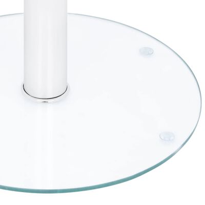 vidaXL コーヒーテーブル 透明 40cm 強化ガラス製