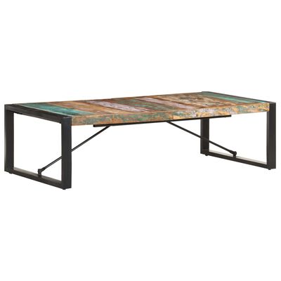 vidaXL コーヒーテーブル 140x70x40cm 無垢の再生木材