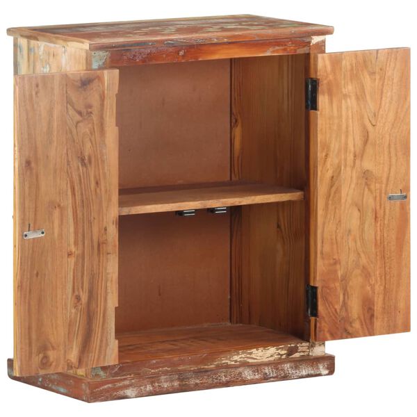 vidaXL サイドボード ブッダ柄パネル 60x35x75cm 無垢の再生木材