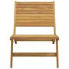 vidaXL ガーデンチェア フットレスト付き チーク無垢材