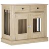 vidaXL ドッグクレート家具 ソノマオーク 90 x 47.5 x 80 cm エンジニアードウッド