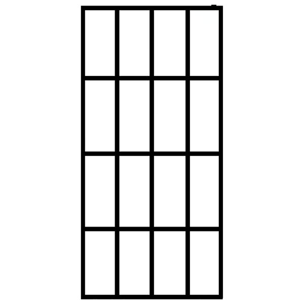 vidaXL ウォークインシャワースクリーン クリア 強化ガラス 100x195cm