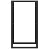 vidaXL 薪ラック ブラック 50x28x94cm スチール製