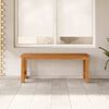 vidaXL ガーデンベンチ 114 cm チーク無垢材