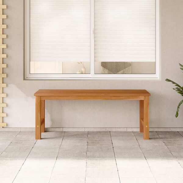 vidaXL ガーデンベンチ 114 cm チーク無垢材