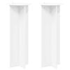 vidaXL 植物スタンド 2 pcs ホワイト &Oslash;40 x 100 cm エンジニアードウッド