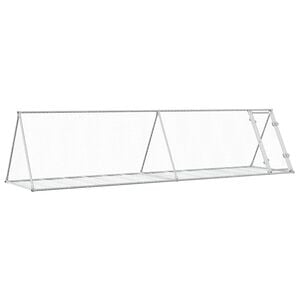 vidaXL ウサギ小屋 シルバー 400x105x91cm 亜鉛メッキ鋼