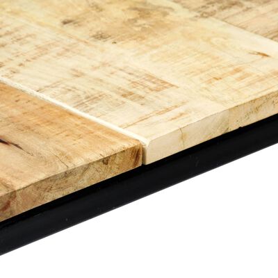 vidaXL ダイニングテーブル 140x70x75cm マンゴー無垢材 (粗目)