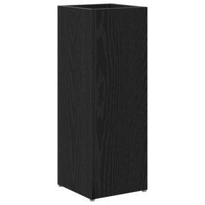 vidaXL 傘立て ストレージ付き ブラックオーク 20 x 20 x 55.5 cm エンジニアードウッド