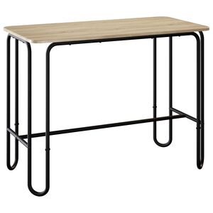 vidaXL ダイニングテーブル 100 x 50 x 75 cm エンジニアードウッド ソノマオーク 長方形
