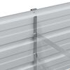 vidaXL ガーデンレイズドベッド 100x40x45 cm 亜鉛メッキ鋼製 シルバー