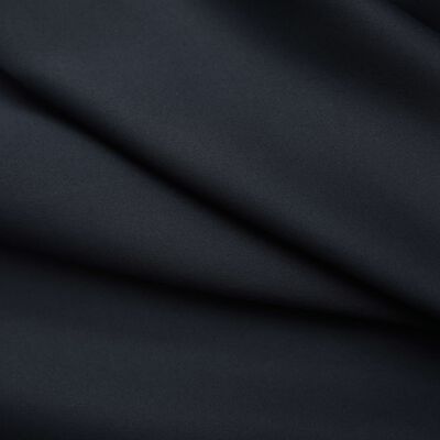 vidaXL 遮光カーテン 2面タイプ 140x245cm フック付き ブラック