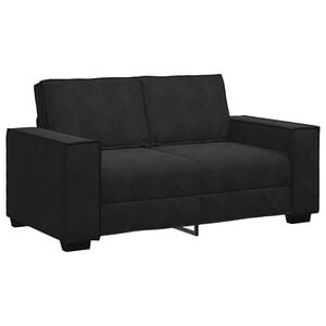vidaXL 2人掛けソファ ブラック 160x78x84 cm ベルベット