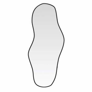 vidaXL ウォールミラー ブラック 100x45 cm