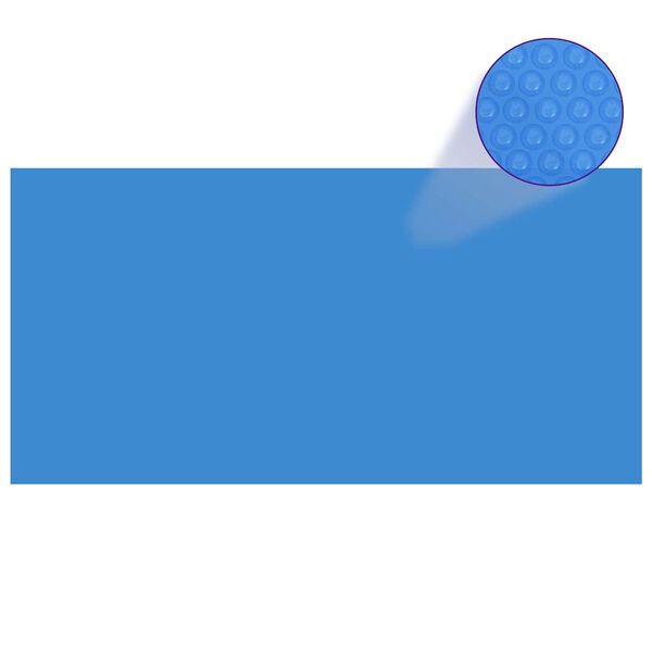 vidaXL プールカバー 長方形 1200x600 cm PE製 ブルー