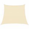 vidaXL サンシェードセイル 160g/m² クリーム 3/4x3m 高密度ポリエチレン