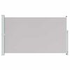 vidaXL パティオ用 引き込み式サイドオーニング 180x300cm グレー