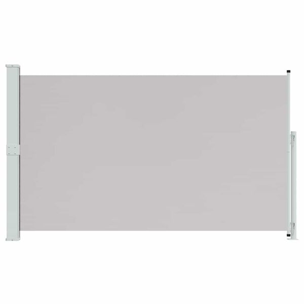 vidaXL パティオ用 引き込み式サイドオーニング 180x300cm グレー