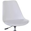 vidaXL 回転ダイニングチェア 2点 合成皮革製 ホワイト