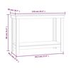 vidaXL ワークベンチ 110x50x80 cm 無垢材 パイン材