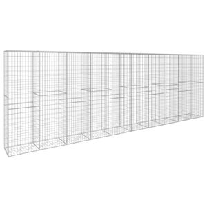 vidaXL カバー ガビオンウォール 亜鉛メッキ鋼製 600x50x200cm
