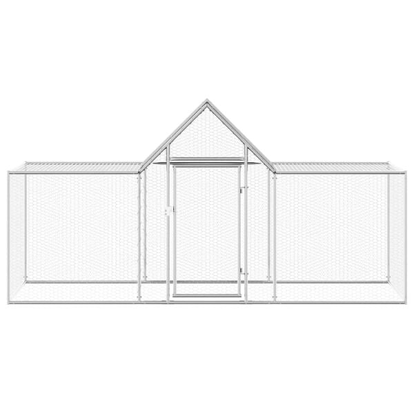 vidaXL 鶏小屋 3x1x1.5 m 亜鉛メッキ鋼製