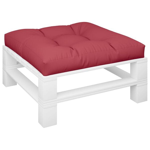 vidaXL パレットクッション ワインレッド 70x70x12 cm ファブリック