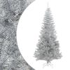 vidaXL フェイククリスマスツリー スタンド付き シルバー 210cm PET製