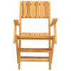vidaXL 折りたたみガーデンチェア 4点 55x62x90 cm チーク無垢材