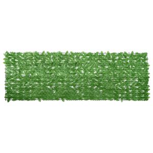 vidaXL バルコニースクリーン リーフ付き グリーン 300x100cm