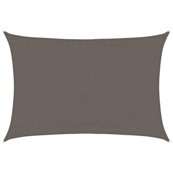 vidaXL サンシェードセイル 160g/m² アントラシート 3.5x4.5m 高密度ポリエチレン