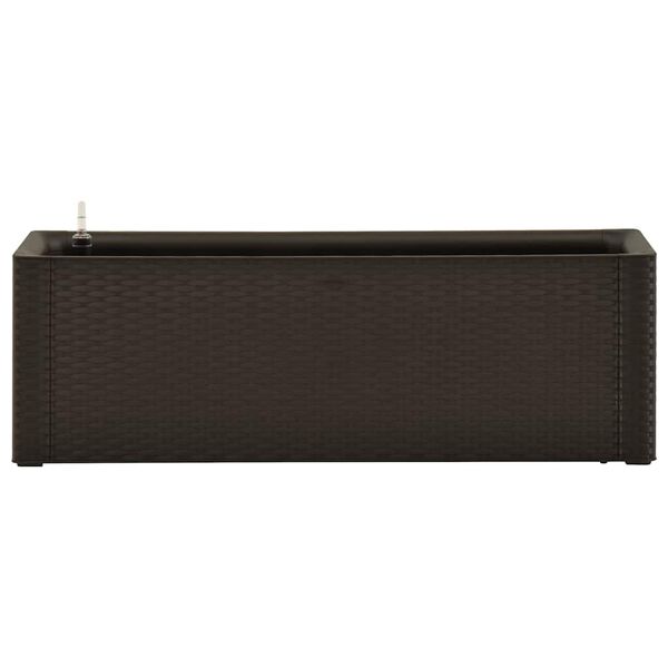 vidaXL ガーデンレイズドベッド 自動給水システム付き モカ 100x43x33cm