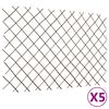 vidaXL ウィロートレリス フェンス 5面 180x120cm