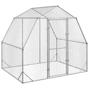 vidaXL 鶏小屋 2.5x2x2.25 m 亜鉛メッキ鋼