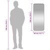 vidaXL 壁取り付け式ミラー ブラック 40x100 cm 長方形