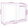 vidaXL ガーデン薪小屋 ブラウン 245x98x159cm 亜鉛メッキ鋼製