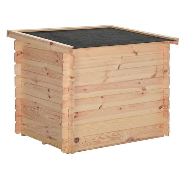 vidaXL 犬小屋 80x80x100cm パイン無垢材 14mm