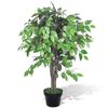 vidaXL フィカス 人工観葉植物 ポット付き 90cm