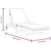 vidaXL サンラウンジャー 2個セット クッション付き 200x68x83cm 無垢材アカシア