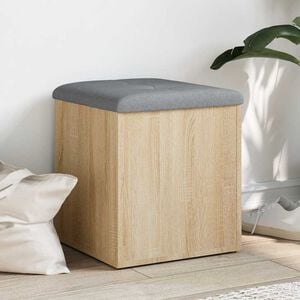 vidaXL 収納ベンチ ソノマオーク 42x42x45 cm エンジニアードウッド