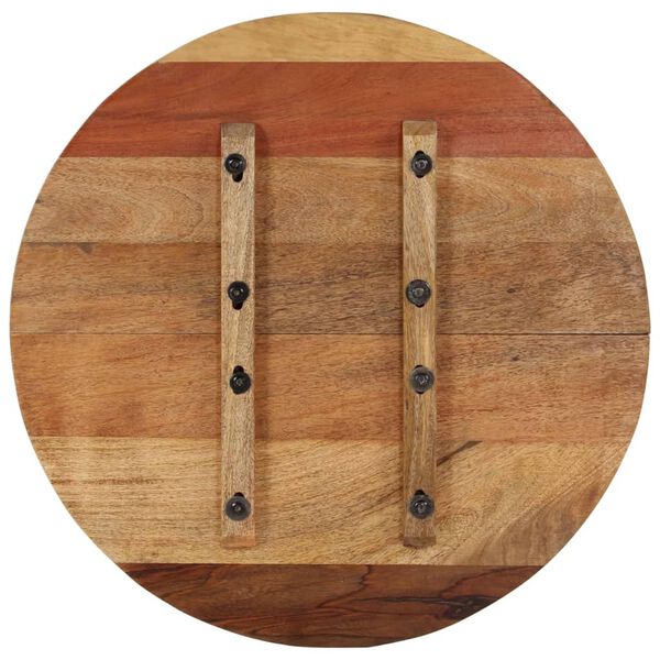 vidaXL テーブルトップ 円型 60cm 15-16mm 無垢の再生木材