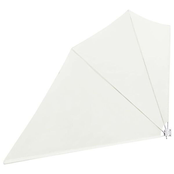 vidaXL 折りたたみ式 バルコニー用 サイドオーニング クリーム 160x240cm